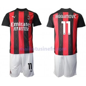 Maillot de Foot AC Milan Zlatan Ibrahimovic 11 Domicile 2020-21 - Enfant